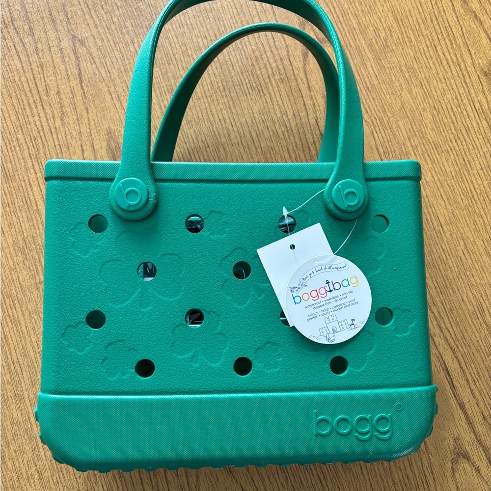 BOGG BAG Bitty Green Tote with Shamrocks